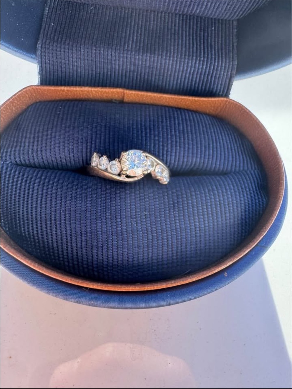 LEO BRIDAL COLLECTION CERTIFIED DIAMOND RING 14K WHITE GOLD